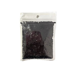 Enfeite Decorativo Hexagonal Metálico Preto P/ Balões 15G