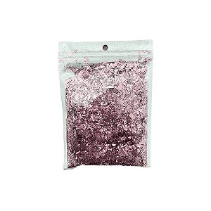 Enfeite Decorativo Confete Picado Rose P/ Balões 15G
