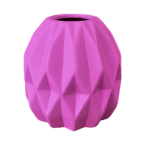 Vaso Geométrico Pequeno Pink Decorativo Flores Artificiais