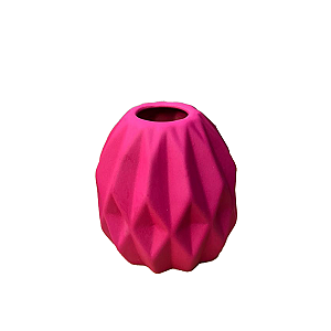Vaso Geométrico Pequeno Pink Decorativo Flores Artificiais