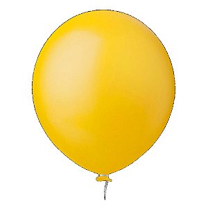Balão Happy Day Amarelo 16" Bexiga Decoração 10unid
