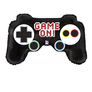 Balão Game Controller Birthday 36" 91cm Metalizado Decoração