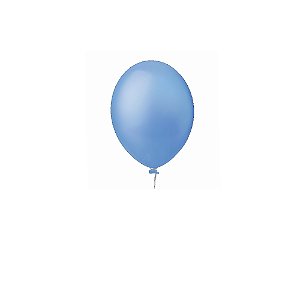 Balão Happy Day Azul Celeste 5" Bexiga Decoração 50unid
