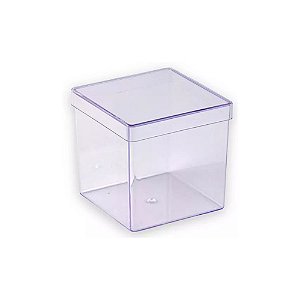 Caixinha Acrilico Transparente 8cmx8cmx8cm Lembrancinhas