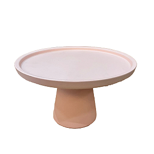 Prato Chicago Médio Rosa Bebê Fosco Decorativo Mesa Festa