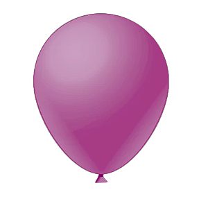 Balão Liso Rosa Neon Fest Ball De Látex 16" 12un