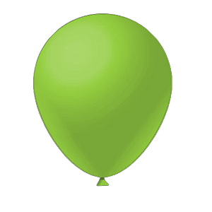 Balão Liso Verde Neon Fest Ball De Látex 16" 12un