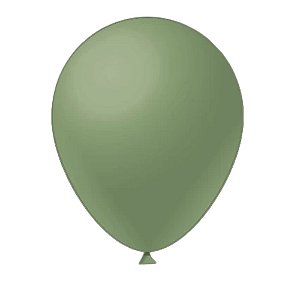 Balão Verde Eucalipto Látex Fest Ball Maxxi Premium 16" 12un