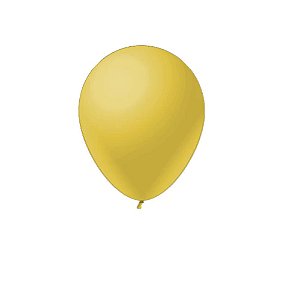 Balão Amarelo Látex Fest Ball Maxxi Premium 12" 25un