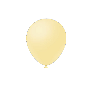 Balão Liso Amarelo Candy Collors Fest Ball De Látex 12" 25un