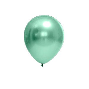 Balão Cromado Verde Látex Fest Ball Maxxi Chrome 12" 25un