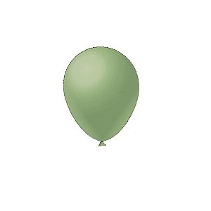 Balão Verde Eucalipto Látex Fest Ball Maxxi Premium 9" 50un