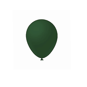 Balão Verde Musgo Látex Fest Ball Maxxi Premium 9" 50un