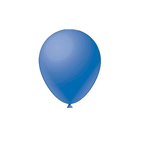 Balão Liso Redondo Azul Neon 9" 50un Fest Ball De Látex