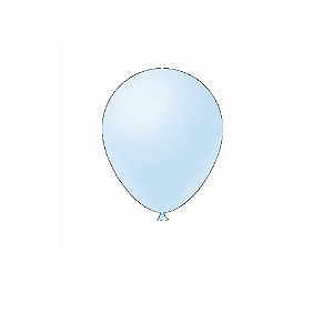 Balão Liso Azul Candy Collors Fest Ball Látex 9" 50un
