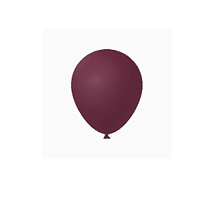 Balão Marsala 8" 50un Látex Fest Ball Maxxi Premium