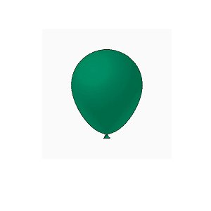 Balão Verde Escuro 8" 50un Látex Fest Ball Maxxi Premium