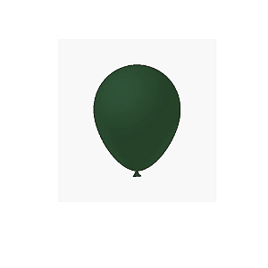 Balão Verde Musgo 8" 50un Látex Fest Ball Maxxi Premium