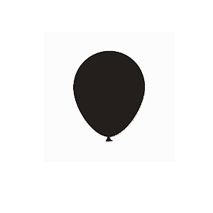Balão Preto 8" 50un Látex Fest Ball Maxxi Premium