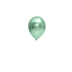 Balão Cromado Verde Látex Fest Ball Maxxi Chrome 5" 25un