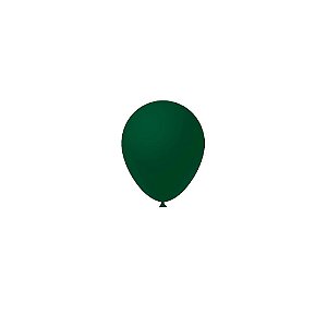 Balão Liso Verde Musgo 5" Látex Fest Ball Imperial 50un