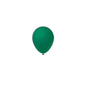 Balão Liso Verde Escuro 5" Látex Fest Ball Imperial 50un