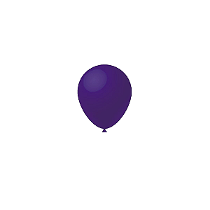 Balão Liso Roxo 5" Látex Fest Ball Imperial 50un