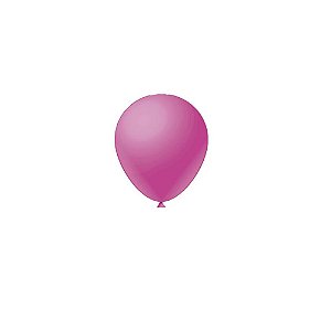 Balão Liso Rosa 5" Látex Fest Ball Imperial 50un