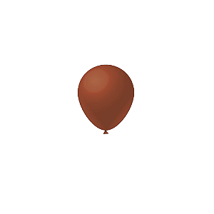 Balão Liso Terracota 5" Látex Fest Ball Imperial 50un