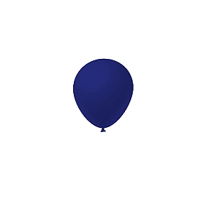 Balão Liso Azul Royal 5" Látex Fest Ball Imperial 50un