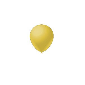 Balão Liso Amarelo 5" Látex Fest Ball Imperial 50un