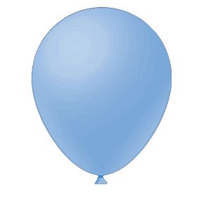 Balão Azul Claro Látex Fest Ball Maxxi Premium 16" 12un