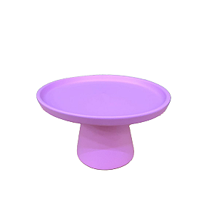 Prato Chicago Pequeno Cerâmica Lilás Fosco Decorativo Festa