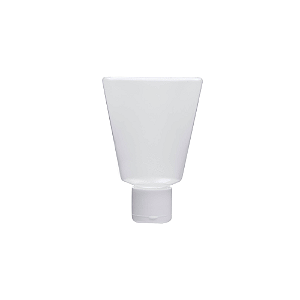 Bisnaga Transparente Tampa Branca Pet Frasco 40Ml 10un