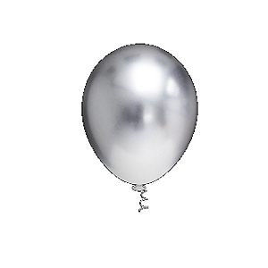 Balão Pic Pic 9" Platino Prata 25un Redondo Bexiga Decoração