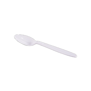 Colher Master Descartável Plástico Branco Refeições 50un