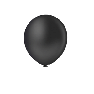 Balão Pic Pic Liso Preto 12" Bexiga Decoração 12unid