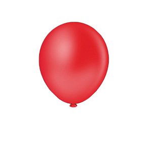Balão Pic Pic Liso Vermelho 12" Bexiga Decoração 12unid