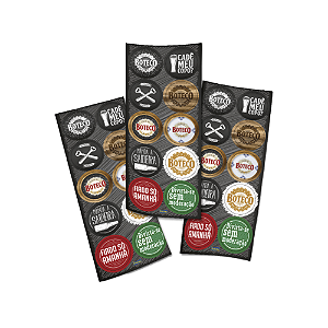 Adesivo Temático Festa De Boteco Redondo Decoração 30uni