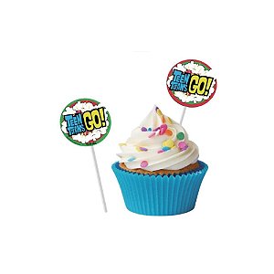 Bandeirinha Plaquinha Docinhos Decoração Jovens Herois 8un