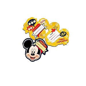 Convite Aniversário Mouse 8un Festa Convidados