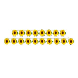 Faixa Decorativa Temática Flores Girassol 2,21Mx12,4CM