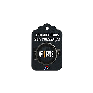 Tag Agradecimento Festa Fire Convidados Cartão 8un 7x10,5