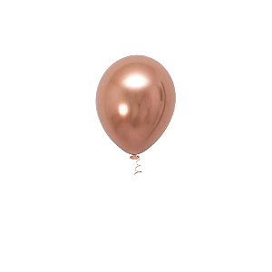 Balão Pic Pic 5" Platino Rose Gold 25un Redondo Bexiga