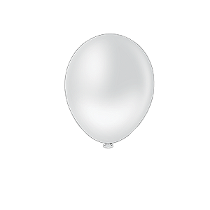 Balão Pic Pic 9" Branco Liso 50un  Bexiga Decoração