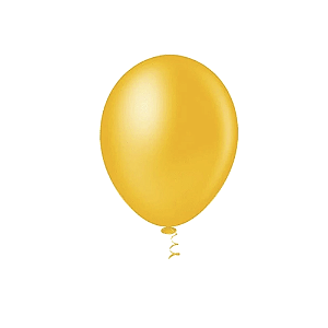 Balão Pic Pic 9" Amarelo Liso 50un  Bexiga Decoração
