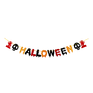 Faixa Decorativa Temática Festa Halloween Silver