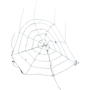 Teia De Aranha Grande Branca Tecido Decorativa Halloween