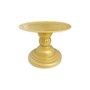 Prato Dubai Boleira 22x17Cm Plástico Desmontável Dourado
