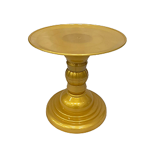 Prato Dubai Boleira 22x17Cm Plástico Desmontável Dourado